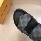 Replica Louis Vuitton Sandal MIRABEAU in Black