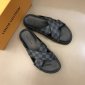 Replica Louis Vuitton Slipper MIRABEAU in Black