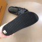 Replica Louis Vuitton Slipper MIRABEAU in Black