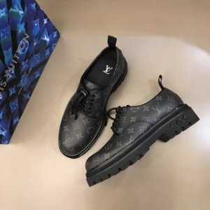 Louis Vuitton Dress Shoe Derby Harness in Black