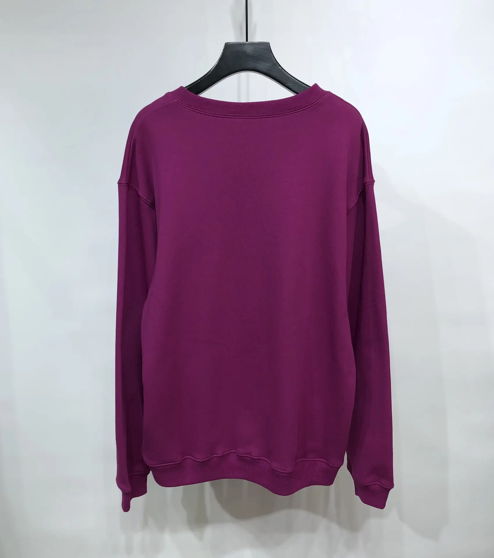 BALENCIAGA Women's & Men's Fuchsia Pink Logo Sweatshirt - 2021FW Collection, XS-L - Image 3