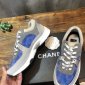 Replica Chanel Sneaker suede Calfskin in Blue