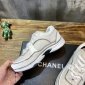 Replica Chanel Sneaker suede Calfskin in White