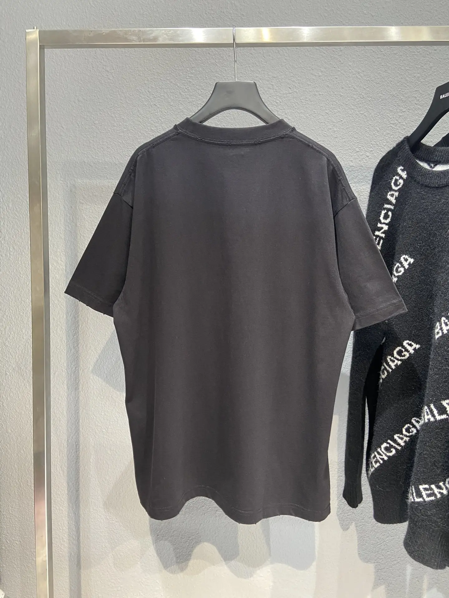 Balenciaga Paris Love T-Shirt Black Unisex - Image 4