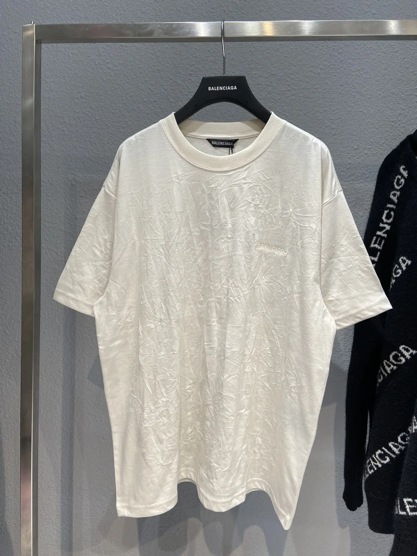 Balenciaga BB T-Shirt Beige Unisex - Image 3
