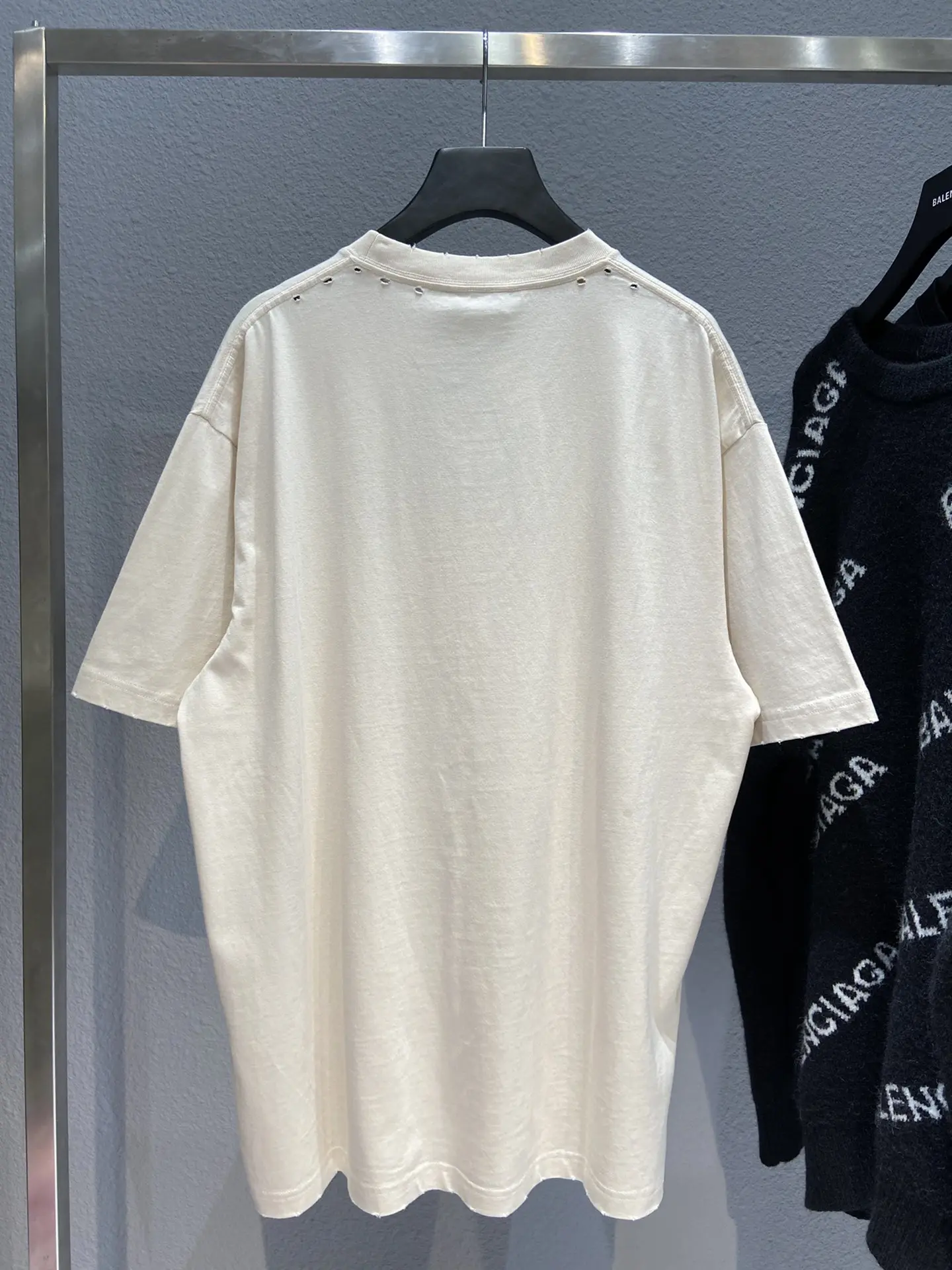 Balenciaga Paris Music Edition T-Shirt Beige - Image 4