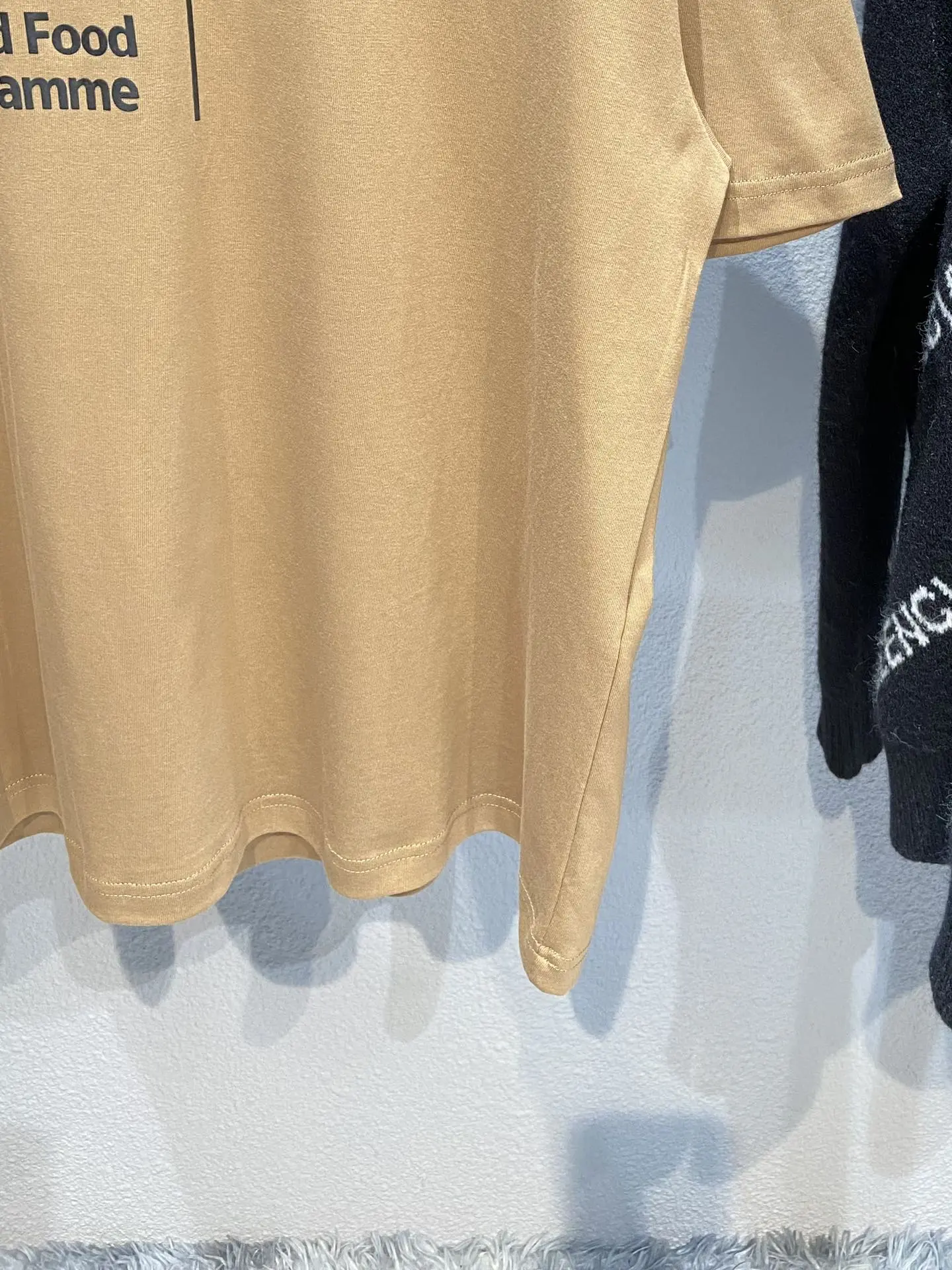 Balenciaga Classic WFP Khaki Loose T-Shirt - Image 9