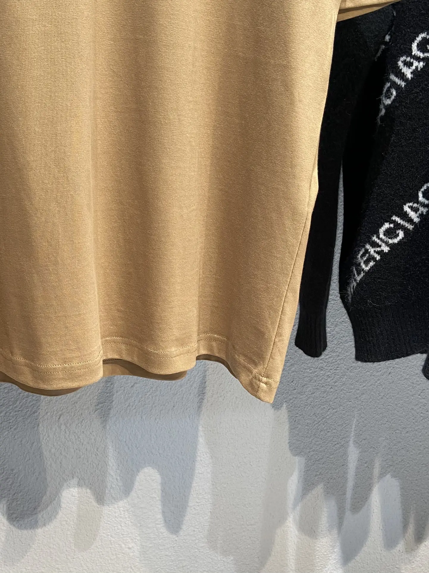 Balenciaga Classic WFP Khaki Loose T-Shirt - Image 10