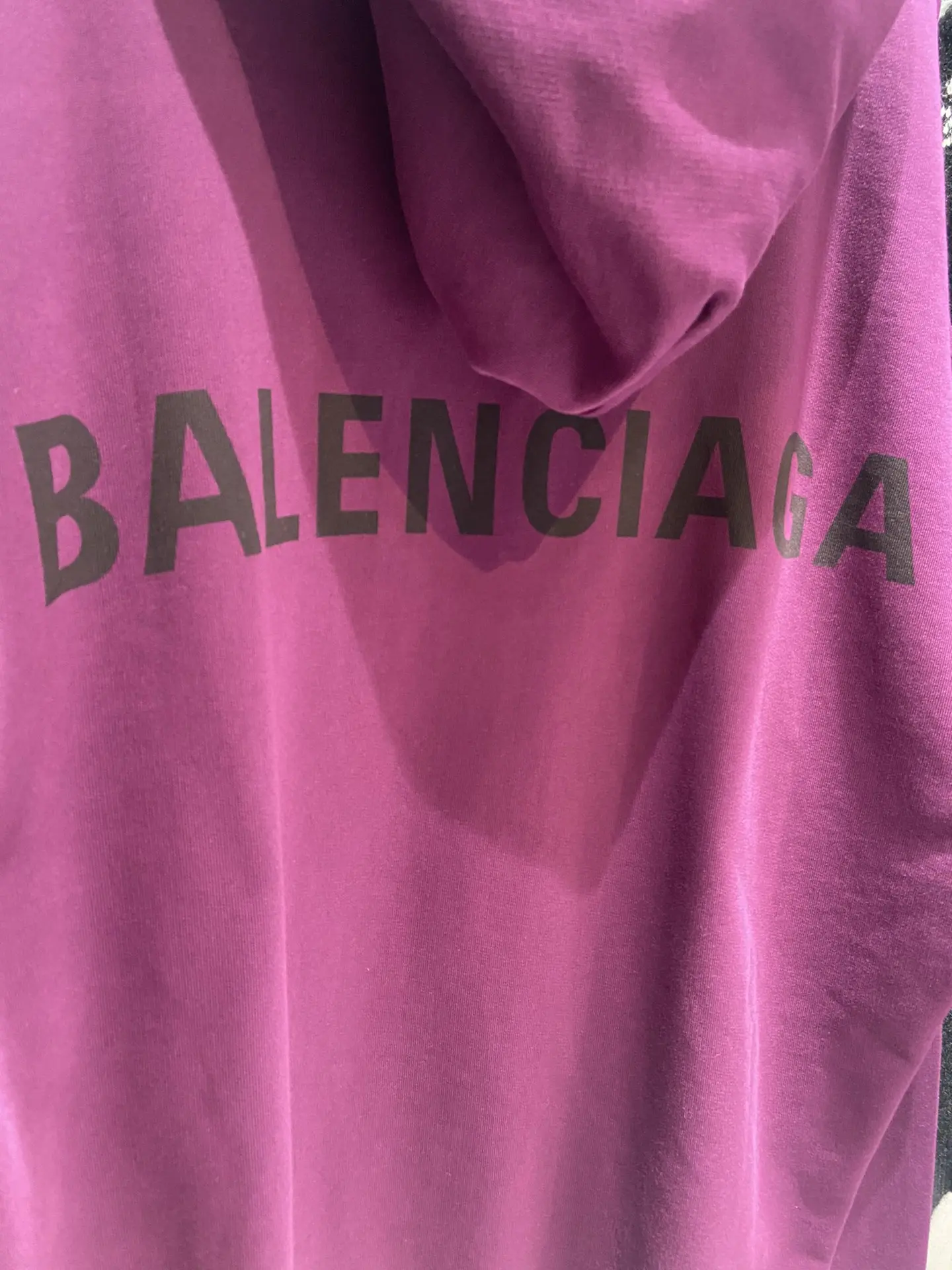 Balenciaga Classic Hoodie, Purple, Loose Fit - Image 6