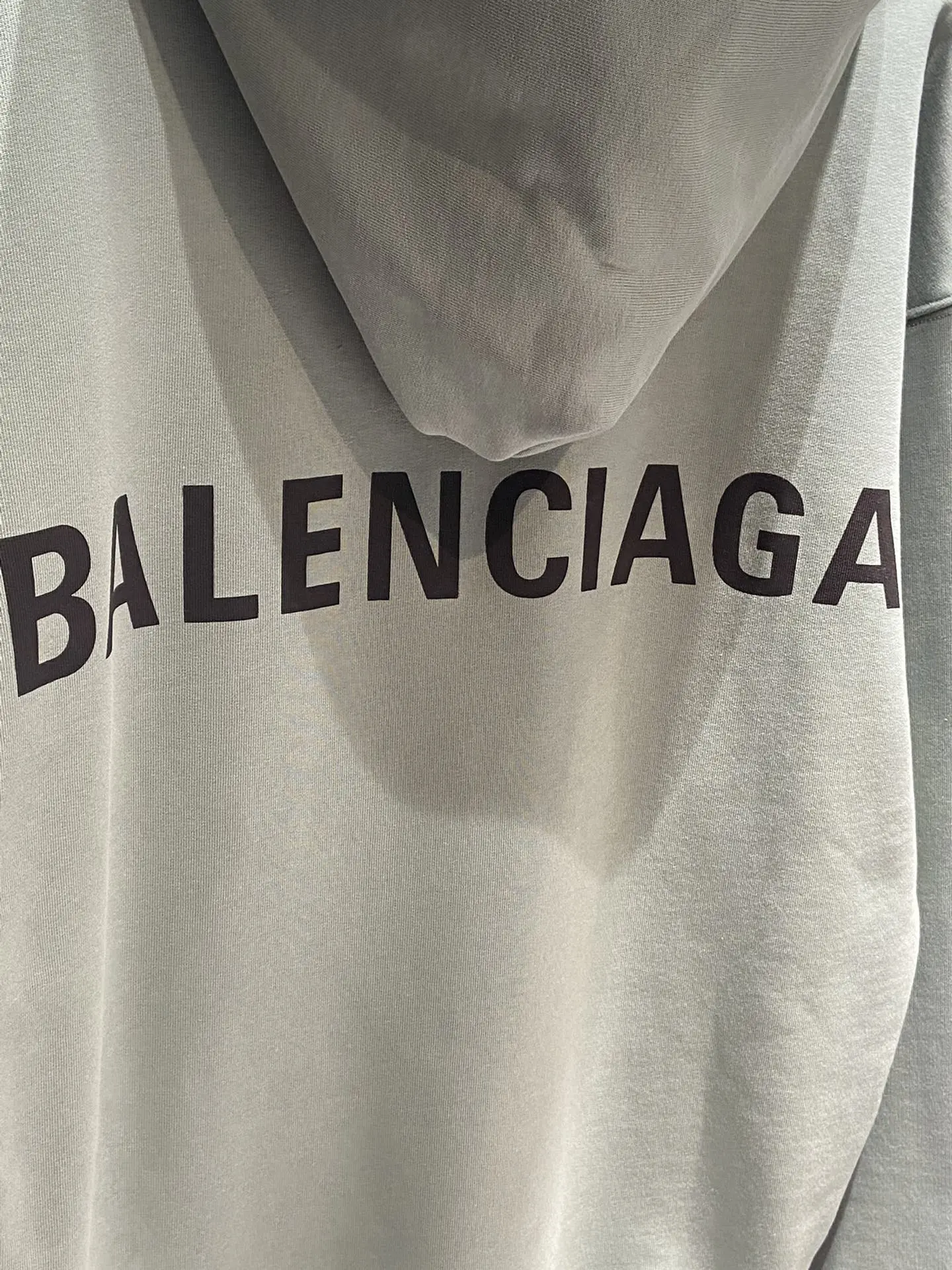 Balenciaga Classic Hoodie, Fog Green - Image 6