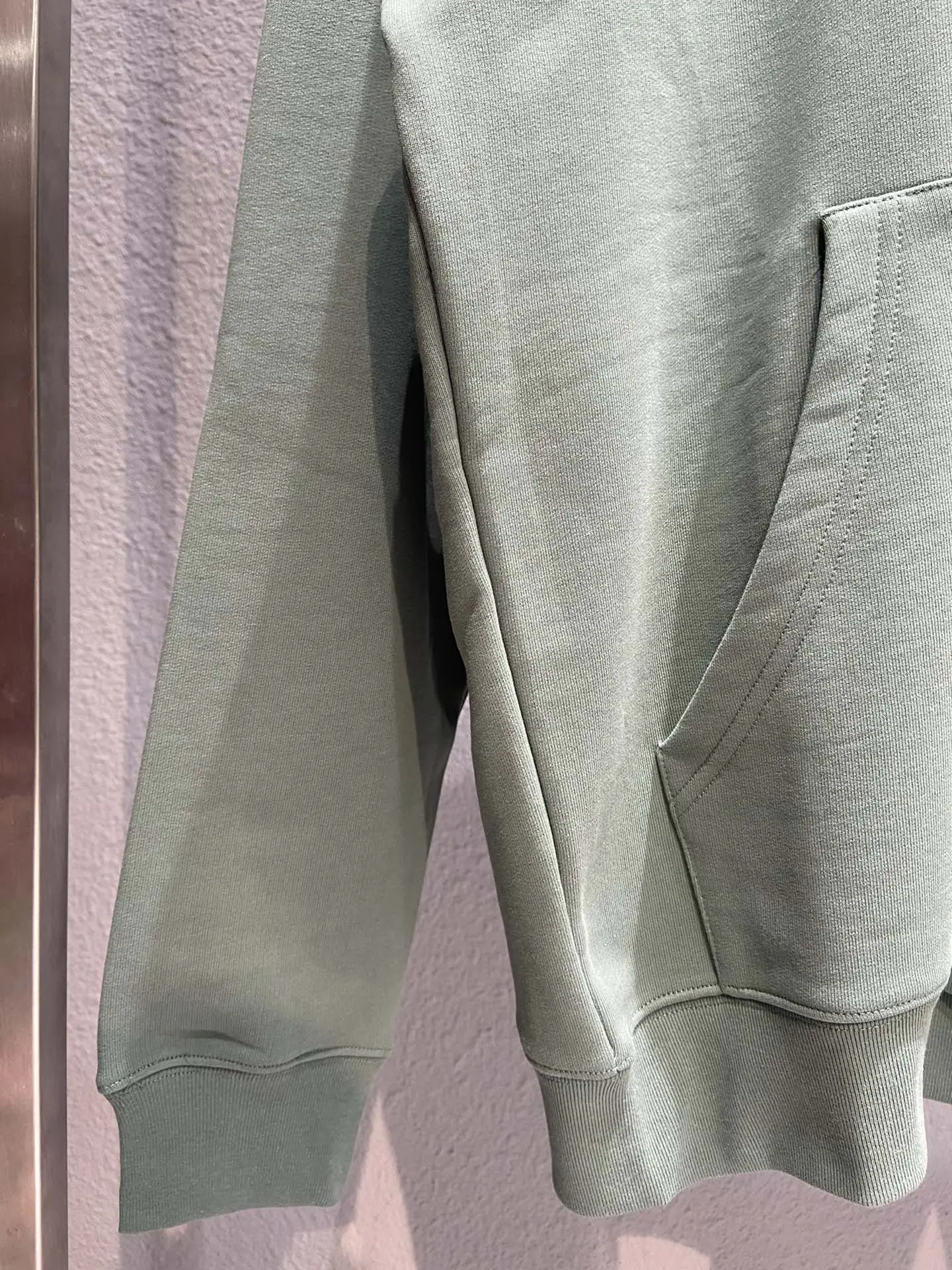 Balenciaga Classic Hoodie, Fog Green - Image 10