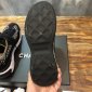 Replica Chanel Sneaker Calfskin Embroidered in Black