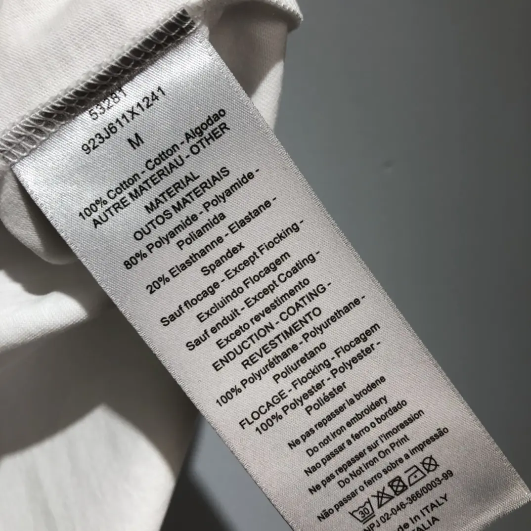 Christian Dior Lucky 8 Embroidered T-Shirt White - Image 8