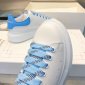 Replica MCQ Oversized Sneaker in Blue Lace and Heel