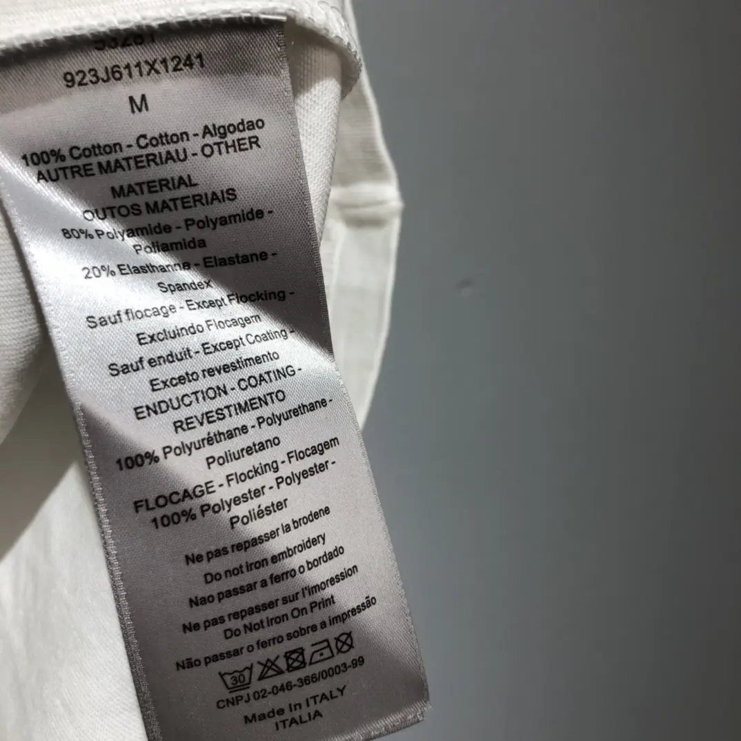 Dior CD Logo Print T-Shirt White Basic - Image 8