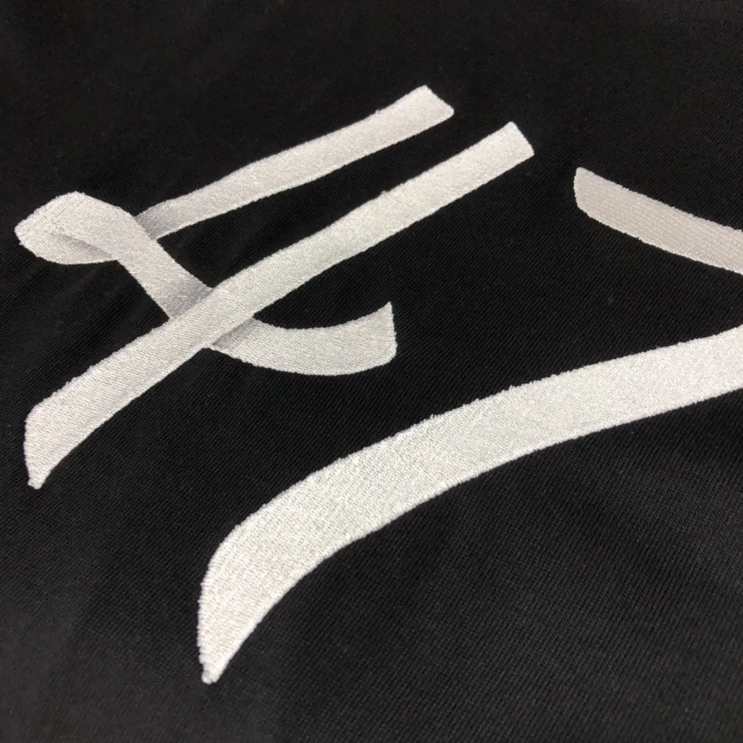 Dior CD2022SS Embroidered Logo T-Shirt Black - Image 8