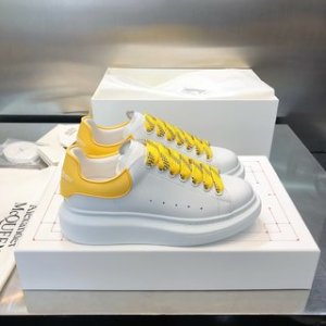 MCQ Oversized Sneaker in Yellow Lace and Heel
