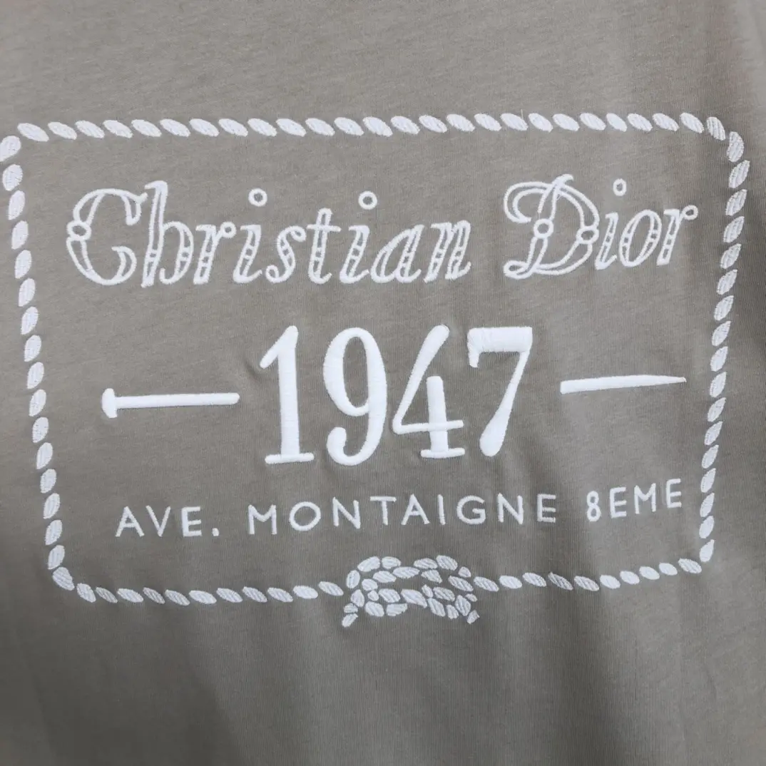 Dior CD 1947 TShirt OffWhite Unisex - Image 7