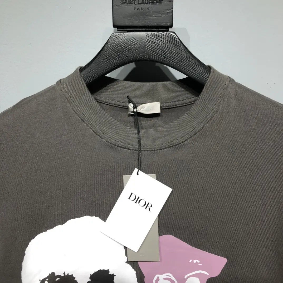 Dior Cactus Jack T-Shirt Gray Graphic - Image 4
