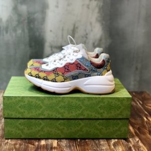 Gucci Gg Rhyton Multicolor Yellow Sneakers Shoes