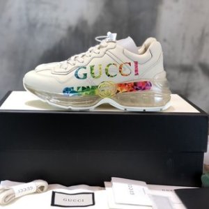 Gucci Clunky Sneakers for Men Customized Rainbow Pattern 