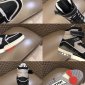 Replica Louis Vuitton Sneaker Trainer in Gray with Black