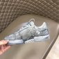 Replica Valentino Sneaker Low-Top Calfskin in Gray