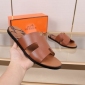 Replica Hermes Slipper Lzmir in Brown