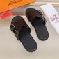 Replica Hermes Slipper Lzmir in Black