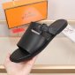 Replica Hermes Slipper Lzmir in Black