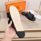 Replica Hermes Slipper Lzmir in Black