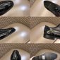Replica YSL Dress Shoe Teddy Penny in Black Leather