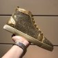Replica Christian louboutin Sneaker Orlato in Gold