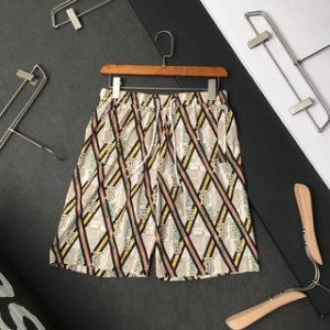 Burberry Shorts Check Drawcord Swim in Brown