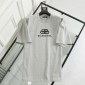 Replica Balenciaga T-Shirt BB Chest in Cream