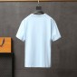 Replica Balenciaga T-Shirt Paris Chest in Blue