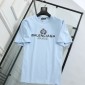 Replica Balenciaga T-Shirt Paris Chest in Blue