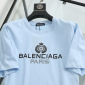 Replica Balenciaga T-Shirt Paris Chest in Blue