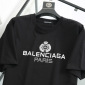 Replica Balenciaga T-Shirt Paris Chest in Black