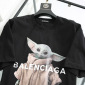 Replica Balenciaga T-Shirt Alien Chest in Black