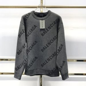 Balenciaga Sweatshirt Allover Logo in Gray