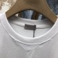 Replica Dior T-shirt CD in White with Blue Logo