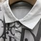 Replica Dior T-shirt in Black with White Logo