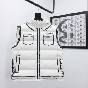 Fendi Down Jacket tech fabric in White