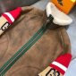 Replica Gucci Jacket Knitted Sleeve Shearling Suede