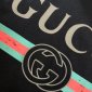 Replica Gucci T-shirt Oversize washed with logo in Black