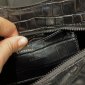 Replica The Bea Black Croc PU Zip Detail Mini Handbag One Size