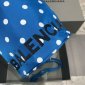Replica Kate Spade Blue Canvas Tote Shopping Bag White Polka Dot 25 inch x 15 inch - New, Size: Large