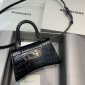 Replica Balenciaga - Hourglass XS top handle bag - women - Leather - One Size - Black