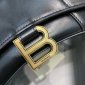 Replica Balenciaga - Hourglass Small Leather Bag - Womens - Black